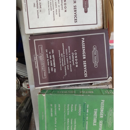 103 - 13 x Railway Service Timetables, leaflets and other timetables and schedules