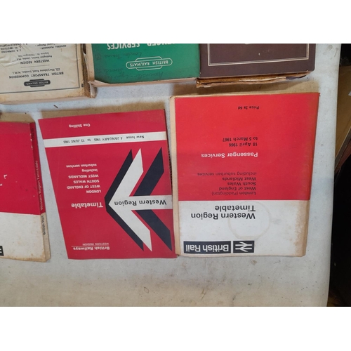 103 - 13 x Railway Service Timetables, leaflets and other timetables and schedules