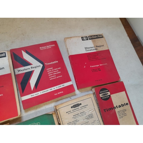 103 - 13 x Railway Service Timetables, leaflets and other timetables and schedules