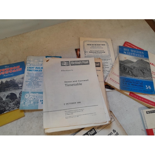 103 - 13 x Railway Service Timetables, leaflets and other timetables and schedules