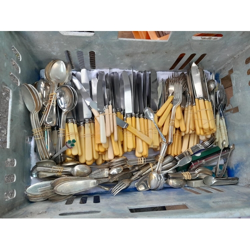 119 - Approx 27 kg of silver plated cutlery