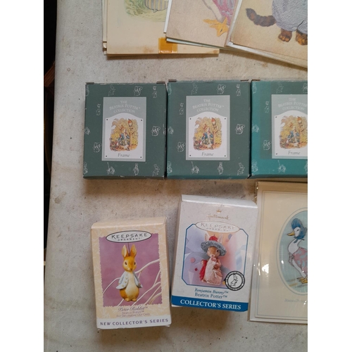 3 - Beatrix Potter Keepsakes & frames (boxed), silk cards, unused & sealed stationary, notebooks etc.