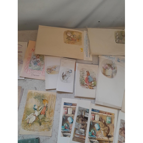 3 - Beatrix Potter Keepsakes & frames (boxed), silk cards, unused & sealed stationary, notebooks etc.