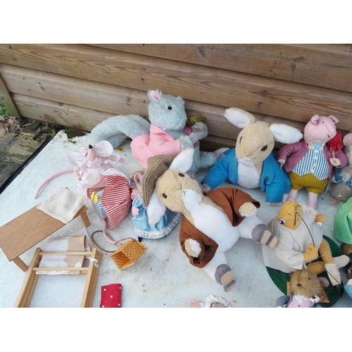 15 - Beatrix Potter related soft toys