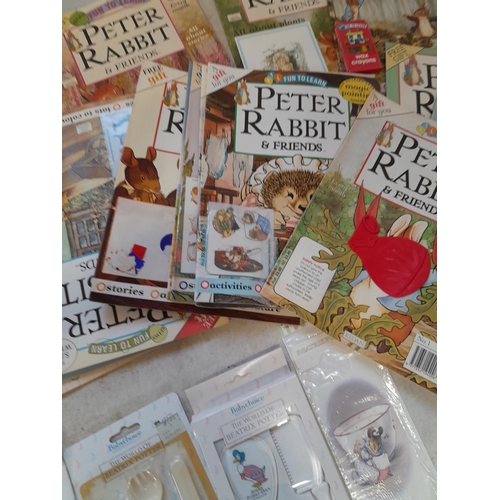 16 - Beatrix Potter & World of Peter Rabbit Collectables : magazines , many with free toys