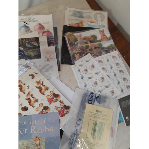 26 - Beatrix Potter and World of Peter Rabbit collectables : books (as new), stamps etc