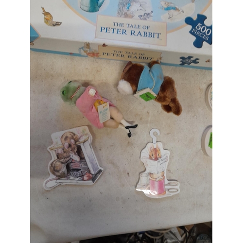 27 - Beatrix Potter and World of Peter Rabbit collectables : Books, as new, rubbers still in wrappers, st... 