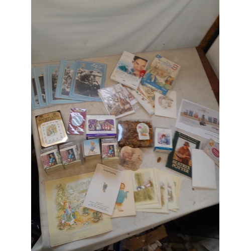 28 - Assorted Beatrix Potter and World of Peter Rabbit collectables : paper ephemera, some new and sealed... 