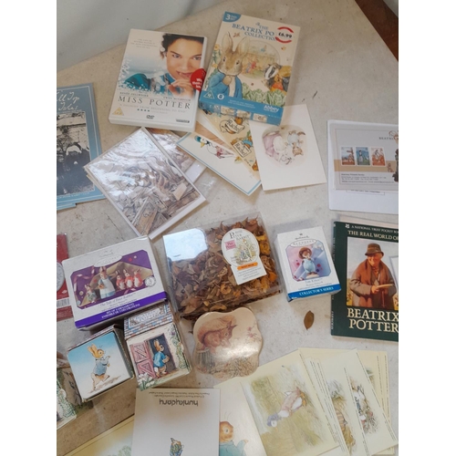 28 - Assorted Beatrix Potter and World of Peter Rabbit collectables : paper ephemera, some new and sealed... 