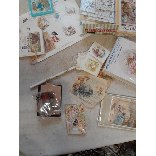 32 - Assorted Beatrix Potter and World of Peter Rabbit collectables : paper ephemera, some new and sealed... 