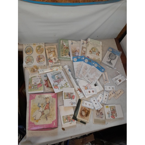 35 - Assorted Beatrix Potter and World of Peter Rabbit collectables : paper ephemera, some new and sealed... 