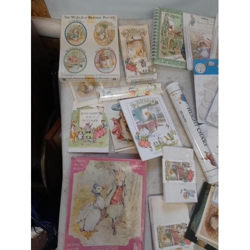 35 - Assorted Beatrix Potter and World of Peter Rabbit collectables : paper ephemera, some new and sealed... 