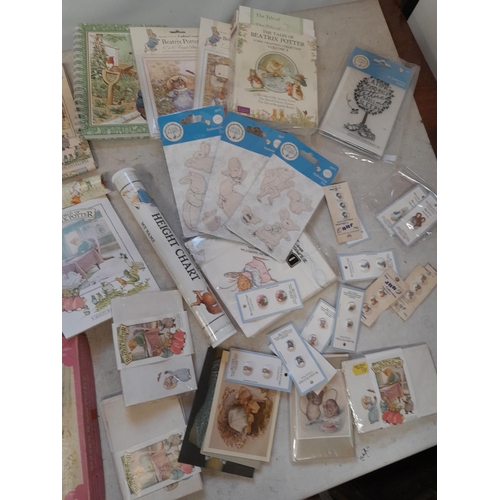 35 - Assorted Beatrix Potter and World of Peter Rabbit collectables : paper ephemera, some new and sealed... 