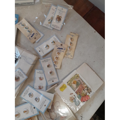 35 - Assorted Beatrix Potter and World of Peter Rabbit collectables : paper ephemera, some new and sealed... 