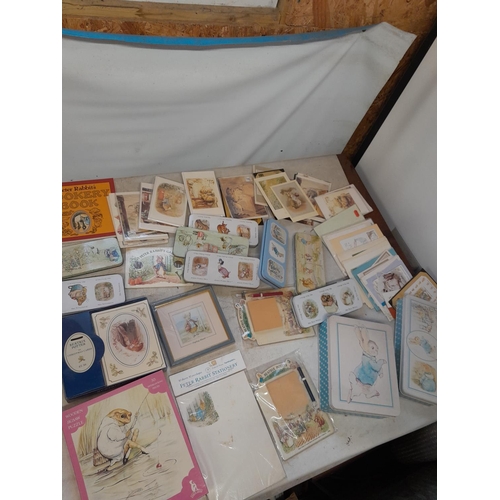 36 - Assorted Beatrix Potter and World of Peter Rabbit collectables : paper ephemera, some new and sealed... 