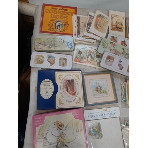 36 - Assorted Beatrix Potter and World of Peter Rabbit collectables : paper ephemera, some new and sealed... 