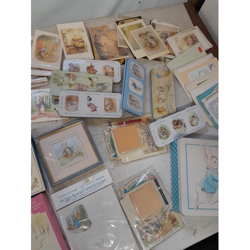 36 - Assorted Beatrix Potter and World of Peter Rabbit collectables : paper ephemera, some new and sealed... 