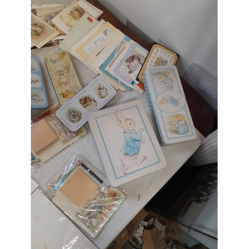 36 - Assorted Beatrix Potter and World of Peter Rabbit collectables : paper ephemera, some new and sealed... 