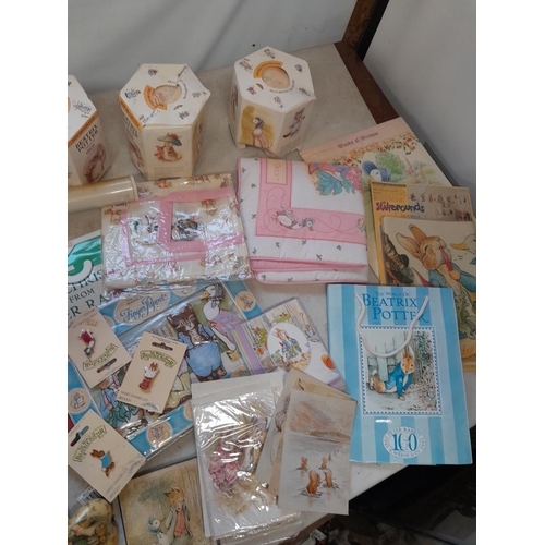 38 - Assorted Beatrix Potter and World of Peter Rabbit collectables : paper ephemera, some new and sealed... 