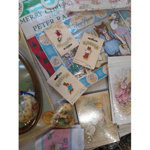 38 - Assorted Beatrix Potter and World of Peter Rabbit collectables : paper ephemera, some new and sealed... 