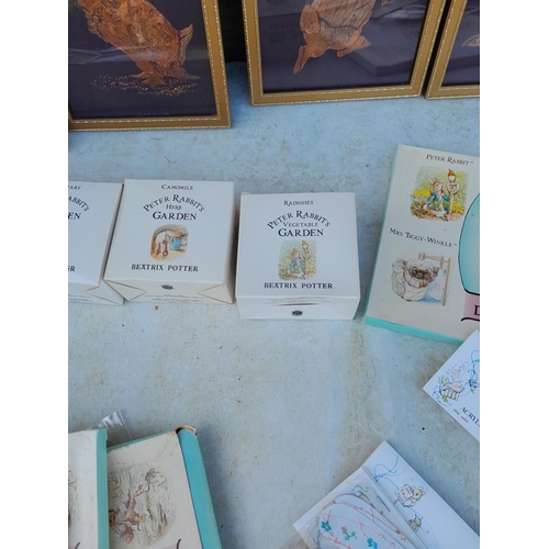 47 - Beatrix Potter and World of Peter Rabbit Collectables : pictures , places mats and related items (so... 