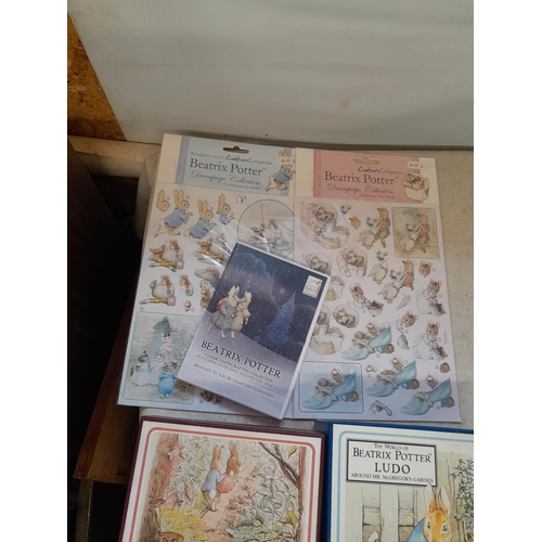 53 - Beatrix Potter and World of Peter Rabbit games and related items including empty boxes