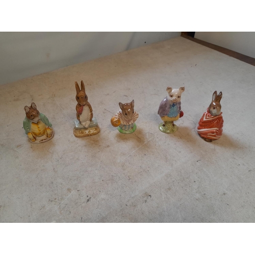 56 - 5 x Beswick Beatrix Potter figures, all in good order, not boxed, all brown backstamp