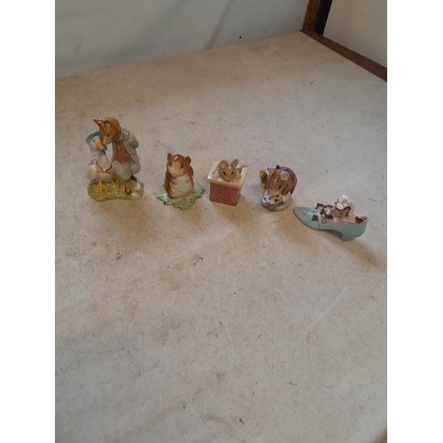 61 - 5 x Beswick Beatrix Potter figures, all in good order, not boxed, all brown backstamp