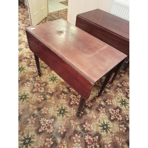 3 - Victorian mahogany single drawer lap table