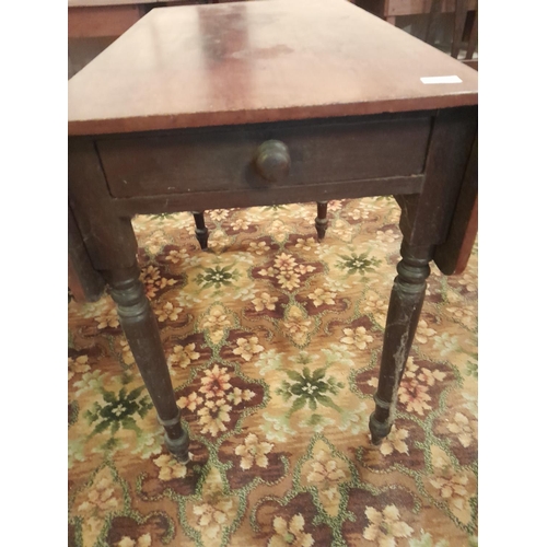 3 - Victorian mahogany single drawer lap table