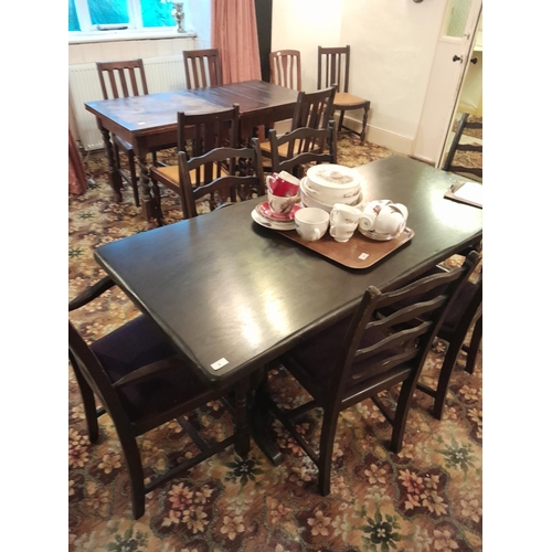 6 - Old Charm style refectory table and chairs