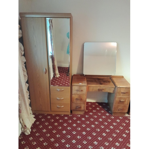 24 - Melamine furniture and dressing table and mirror