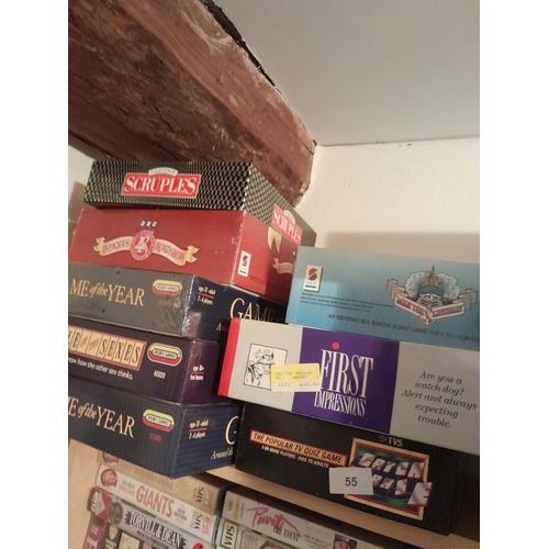 54 - Assorted puzzle and board games