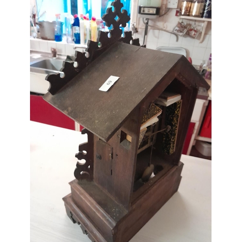 68 - Vintage cuckoo clock and key, for restoration