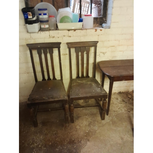 77 - Assorted items of vintage furniture, chairs etc.