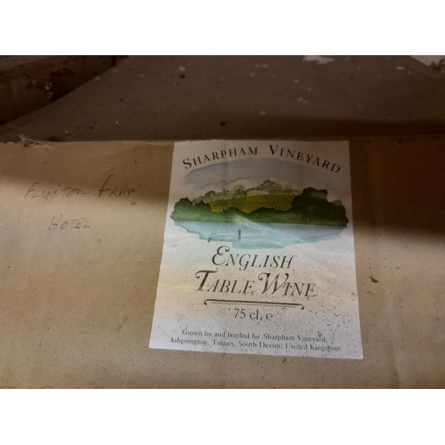 82 - Bottles of wine : Sharpham Vineyard 1989 medium white