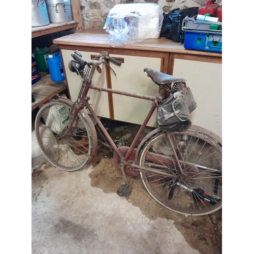 97 - Vintage Rudges bicycle with Brooks leather saddle