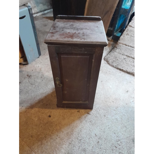 102 - Edwardian mahogany pot cupboard for restoration by Maple and Co of London