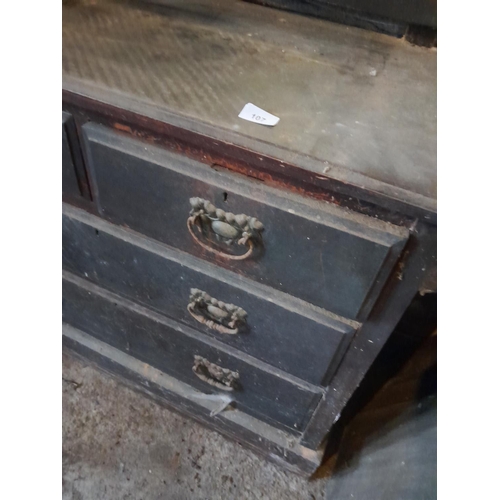 103 - Edwardian oak dressing table