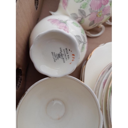 27 - Decorative floral tea set