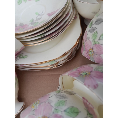 27 - Decorative floral tea set