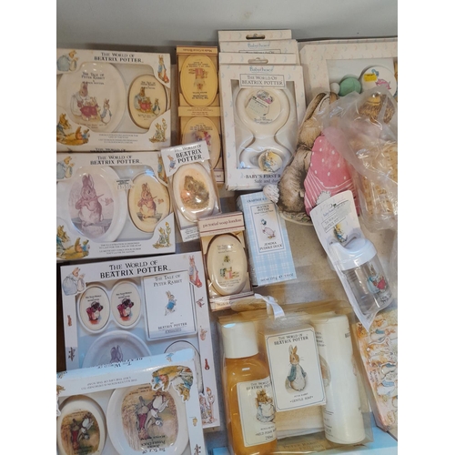 110 - World of Beatrix Potter and Peter Rabbit collectables : bathroom items soaps tissues and related