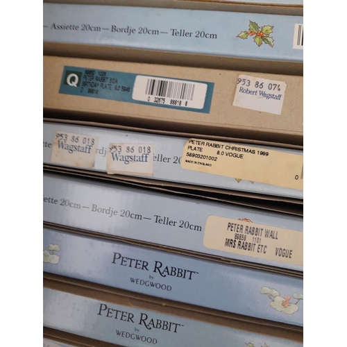 123 - World of Beatrix Potter and Peter Rabbit collectables : Wedgwood Birthday and other plates all boxed... 