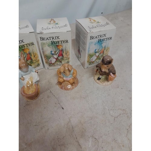 125 - 5 x boxed Beswick brown back stamp figures all in good order