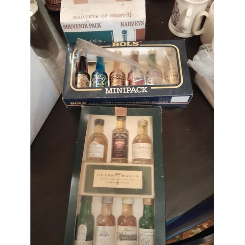 127 - Collectable miniatures including whisky