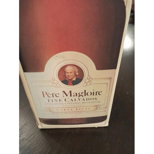 129 - Bottle of unopened  Pere Magloire Carte Jeune Calvados in box of issue, little ullage