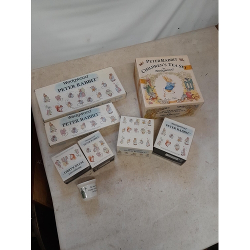 137 - World of Beatrix Potter and Peter Rabbit collectables : Boxed Wedgwood ceramics,