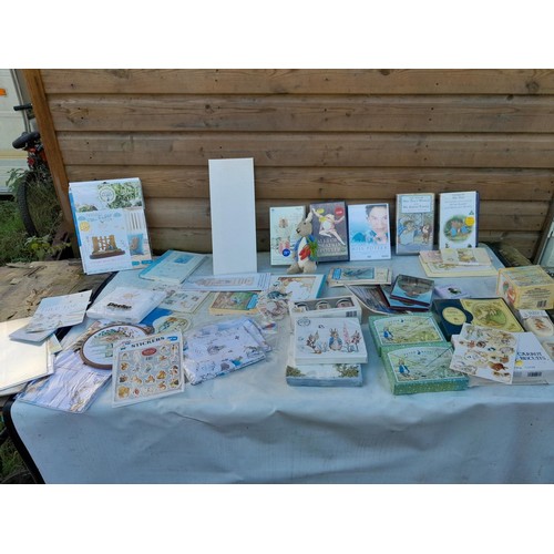 169 - World of Beatrix Potter and Peter Rabbit collectables : Large array of New old stock stationary, sta... 