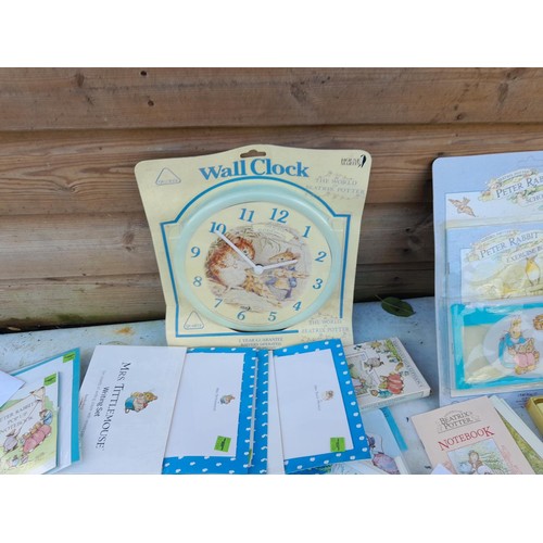 169 - World of Beatrix Potter and Peter Rabbit collectables : Large array of New old stock stationary, sta... 