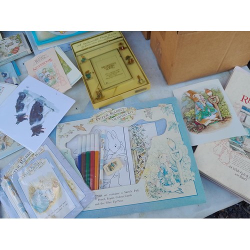 169 - World of Beatrix Potter and Peter Rabbit collectables : Large array of New old stock stationary, sta... 